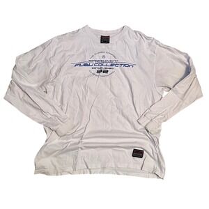 Vintage FUBU‎ Collection Long Sleeve Shirt Mens XL White Graphic Streetwear 92